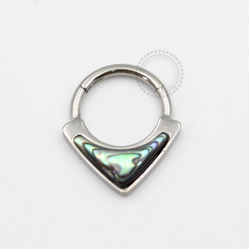 TN134 Segmento Frontal Synthetic Abalone Titânio ASTM F136