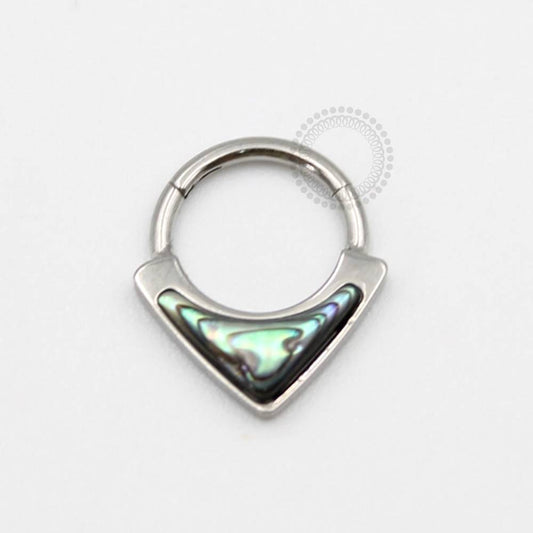 TN134 Segmento Frontal Synthetic Abalone Titânio ASTM F136