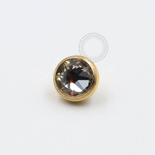 TN1623 Titanium PVD Gold Crystal Top 