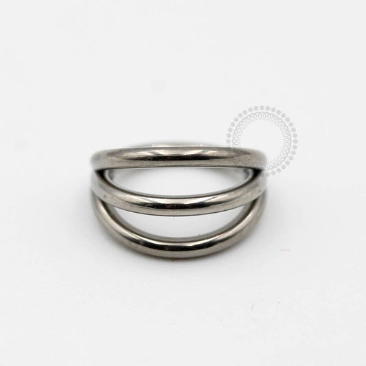 TN449 Segmento Triplo Liso Titânio ASTM F136