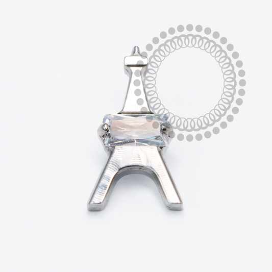 TN2069 Topo Torre Effiel CZ Titânio ASTM F136