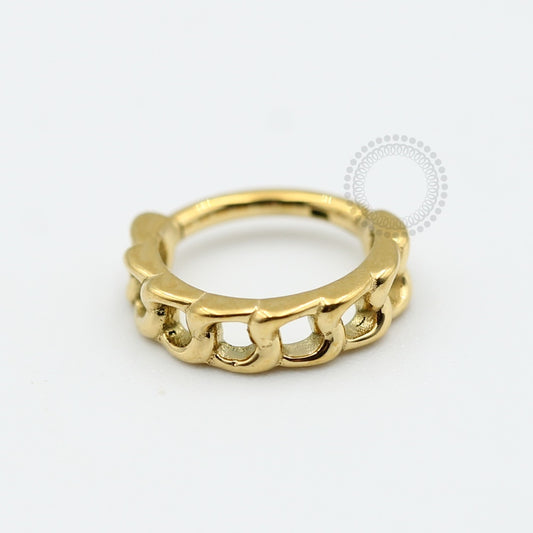 PVD40 Segmento Corrente aço PVD Gold