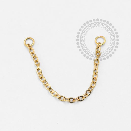 TN1601 Corrente 0.8mm Titânio PVD Gold