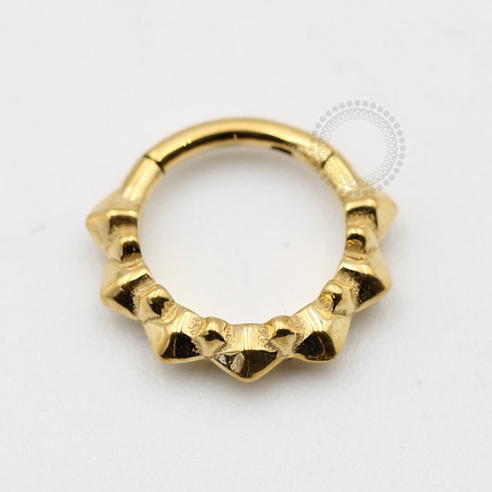 PVD45 Segmento indiano (modelo 4) Aço PVD Gold