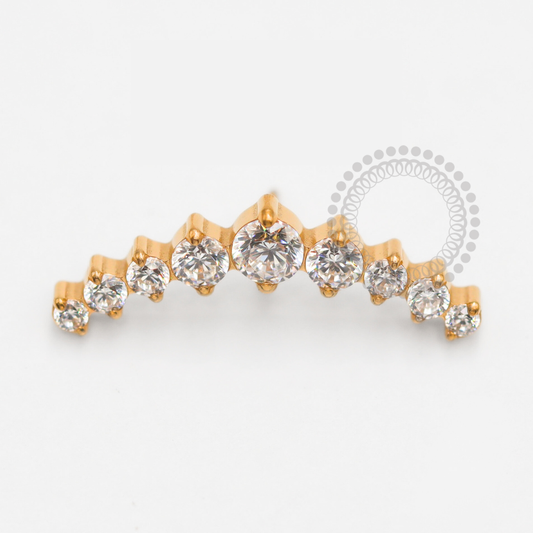 TN1900 Top Cluster Push Pin Titanium PVD Gold 