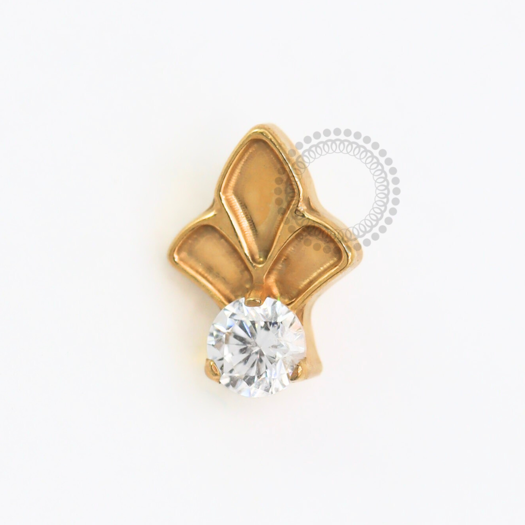 TN1797 Topo Coroa Inca Titânio PVD Gold