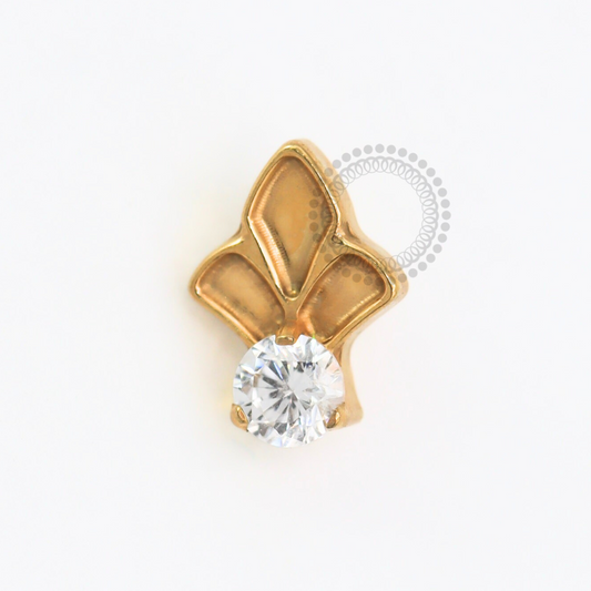 TN1797 Topo Coroa Inca Titânio PVD Gold