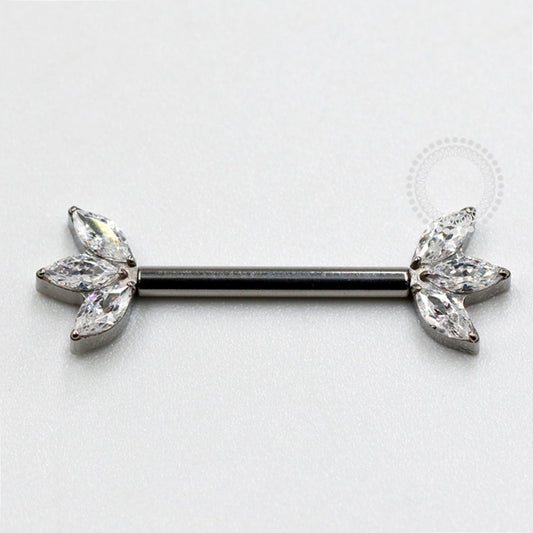 TN1125 Nipple 3 Navetes Push Pin Unilateral Titânio ASTM F136