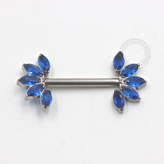 TN665 Nipple Cluster Safira Push Pin Unilateral Titânio ASTM F136