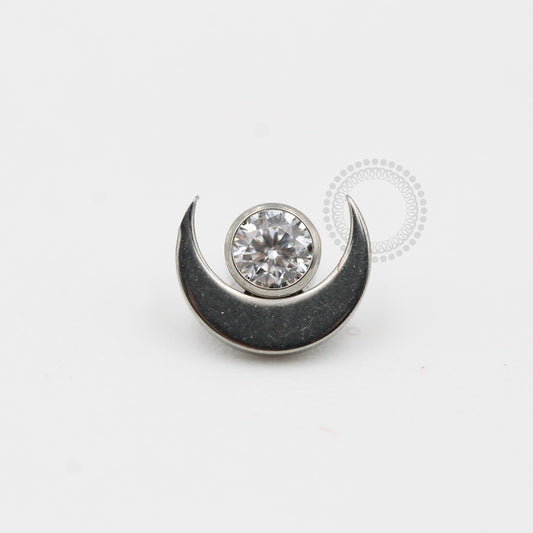 TN261 Half Moon Top Plate With Zirconia Titanium Light Point