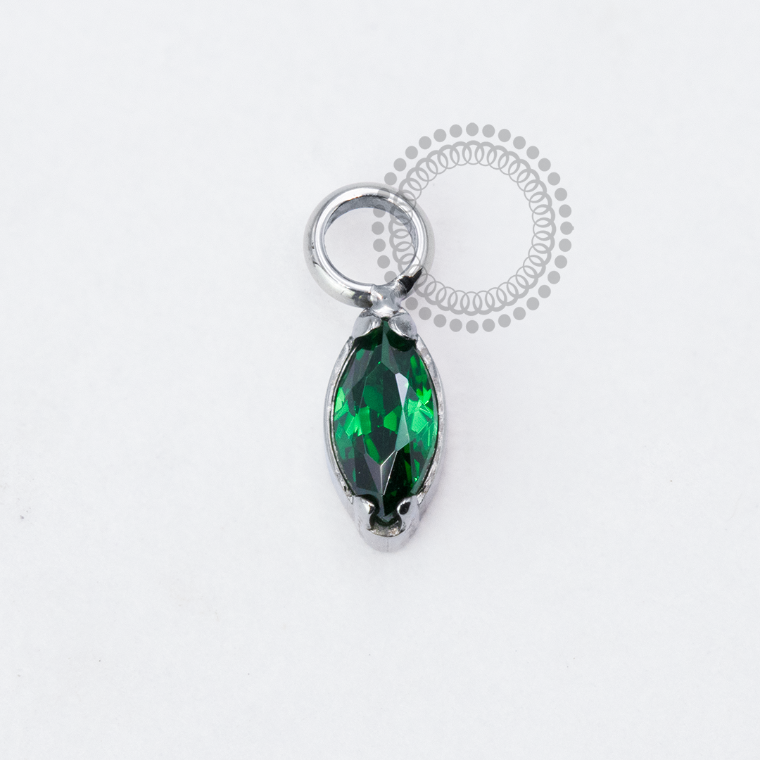 TN1926 Mini Navette Pendant Titanium ASTM F-136 