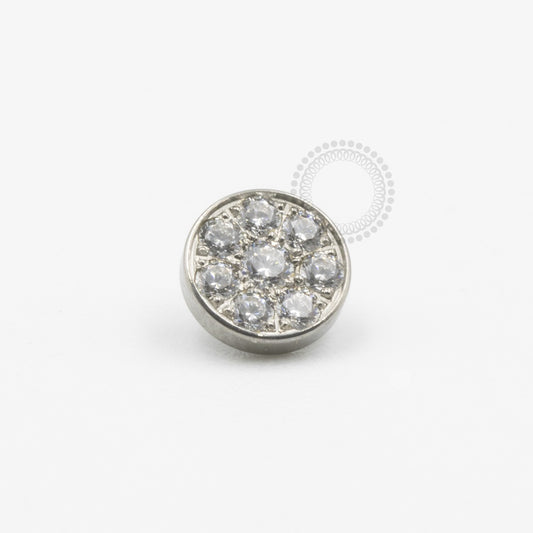 TN375 Topo Microdermal Disco Cravejado Titânio ASTM F-136