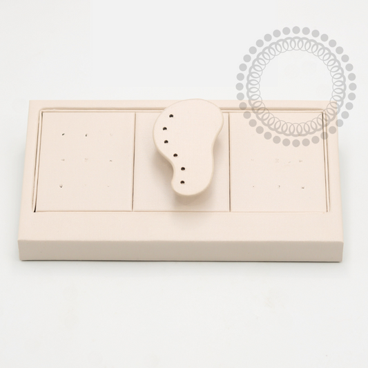 EP31 Expositor Bandeja 24 Furos Orelha Central Imã Off White